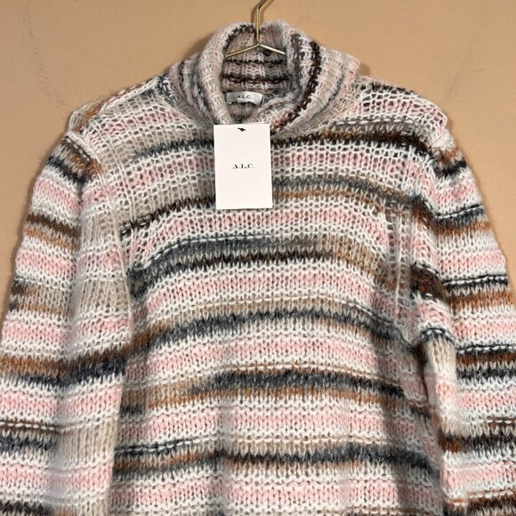 A.L.C. Women's Pink Selena Wool & Alpaca Blend Sweater NWT Size XL - Picture 4 of 10